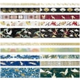 thumbnail image 6 of Wrapables Gold Foil Washi Tape in Gift Box Set for DIY Arts & Crafts, Scrapbooking, Diary, Stationery, Card Making, Gift Wrapping (20 Rolls), Festive Cranes, 6 of 8