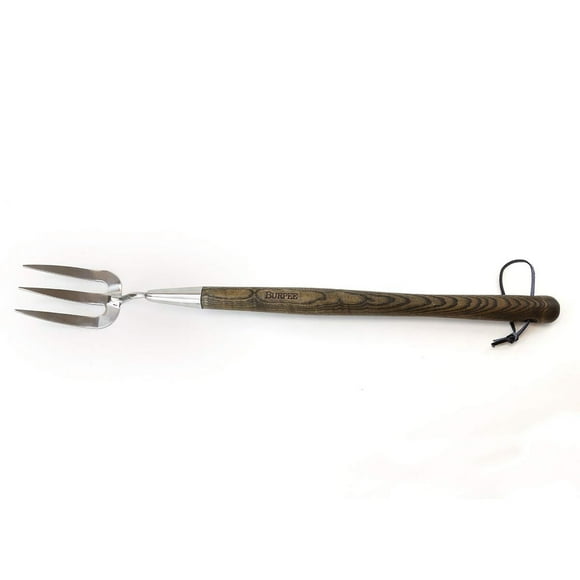 Stainless Steel Garden Fork with Leather Grip 20"