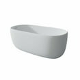 thumbnail image 6 of Barara King Modern Soaking Bathtub,Bathtub, 51'' Bathtub Resin Stone Soaking Bathtub Solid Surface Modern Tubs with Overflow and Pop-up Drain in White, 6 of 11