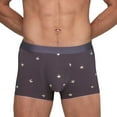 thumbnail image 1 of DGMIOCS Men's Underwear Breathable Briefs with Color Block Design and Pattern for Everyday Wear Light Purple XXL, 1 of 3