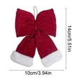 thumbnail image 3 of Christmas Decorations Christmas Tree Decoration Fmlxio Christmas Flannel Bow Tie Finished Product Three Dimensional Bow Decoration, 3 of 6