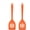 Orange, variant on 2Pack Small Silicone Turner High Heat Resistant Slotted Spatula for Fish, Eggs, Pancakes and More (8.2 IN, Orange)