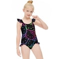 thumbnail image 3 of Hello Kitty Girls One Piece Swimsuits Hawaiian Summer Swimwear Beach Bathing Suit Outfits, 3 of 7