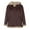 a01-Coffee, variant on Men's Winter Fleece Jackets Sherpa Lined Warm Thicken Weighted Solid Color Faux- Coats Plus Size Anorak Outdoor Ski Coats Coffee S