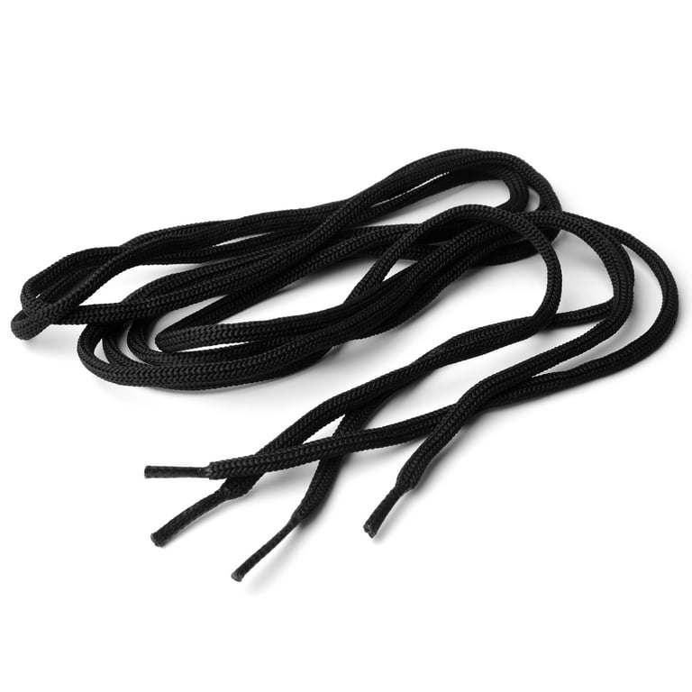 Shoe Gear Athletic Round Laces for Men and Women Polyester Black 45