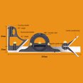 thumbnail image 6 of Combination Center Ruler Square Protractor Mobile Ruler Adjustable Sliding Square Ruler Measure Tool, 6 of 8