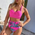 thumbnail image 4 of CEHVOM Bikini Mode pour Femmes Ensemble de Plage Imprimé Deux Pièces, 4 of 6