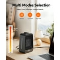 thumbnail image 4 of NFTIGB 1500W PTC Space Heater Portable Desktop Electric Heaters for Home, Ceramic Fast Heating, New, 4 of 7