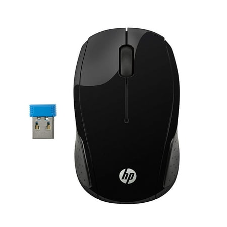 Hp 5 Button Optical Sensor - Refurbished HP 200 2.4GHz Wireless USB 3 Button Optical Scroll Mouse - Black - X6W31AA