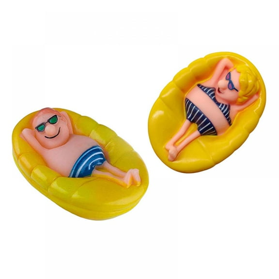 2 Pack Floating Pool Thermometer, Floating Lady Guy Large Size String Outdoor/Indoor Swimming Pools, Hot Tub, Spa, and Pond