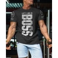thumbnail image 3 of Gymish Lift Like a Boss Workout Shirts for Men, Gym Workout T-Shirt, 3 of 6
