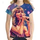 thumbnail image 3 of Camiseta unisex de cuello redondo con estampado 3D HD de Superstar Taylor para hombre y mujer, estilo callejero, Swift, 3 of 5