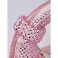 thumbnail image 2 of REMANLAND Women's Satin Rhinestone Crescent Evening Handbag, Pink, 2 of 6