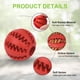 thumbnail image 3 of Pelota para Perros de 5 cm, Pelota de Goma para Perros, Pelota para Perros indestructible, Juguete de Goma Dura para Masticar, Limpiar los Dientes, Jugar, Entrenar (2 Puntos de Doble Color) oso de fresa Electrónica, 3 of 5