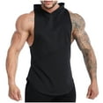 thumbnail image 1 of pstuiky Camisetas sin mangas para hombre, Camiseta deportiva sin mangas con capucha y secado rápido para hombre Camisas de hombre xxxl, 1 of 5