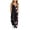 Black, variant on OGLCCG Girls Wide Leg Jumpsuit Kids Casual Sleeveless Romper Floral Printed Adjustable Spaghetti Strap Overalls with Pockets 5-14 Years