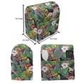 thumbnail image 5 of Colorful Lounger Chair Bag, Exotic Composition of Bird Toucan Parrot Hoopoe Palm Leaves and Hibiscus Flowers, High Capacity Storage with Handle Container, Lounger Size, Multicolor, by Ambesonne, 5 of 5