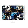 thumbnail image 3 of Xecao Football print Flannel Mat: Non-slip, 16x24in. Ideal for kitchen, bedroom, bath & living room., 3 of 9