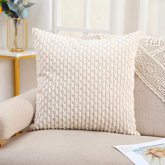 TIMIFIS Pillow Covers 18X18 pillow covers 1pc Corduroy Solid Color Pillow Pillow Cover For Living Room-bedroom -office-etc.