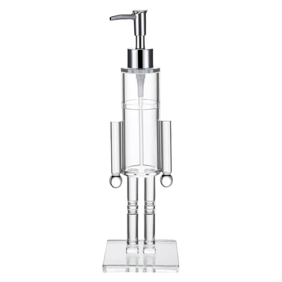 Nutcracker Holiday Dispenser Decor, Elegant Resin Acrylic Christmas Pump Bottle for Bathroom or Kitchen Countertop, Premium Festive Home Accent and Gift Idea(1pcs)