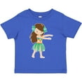 thumbnail image 3 of Inktastic Brown Haired Hula Girl Girls Toddler T-Shirt, 3 of 5