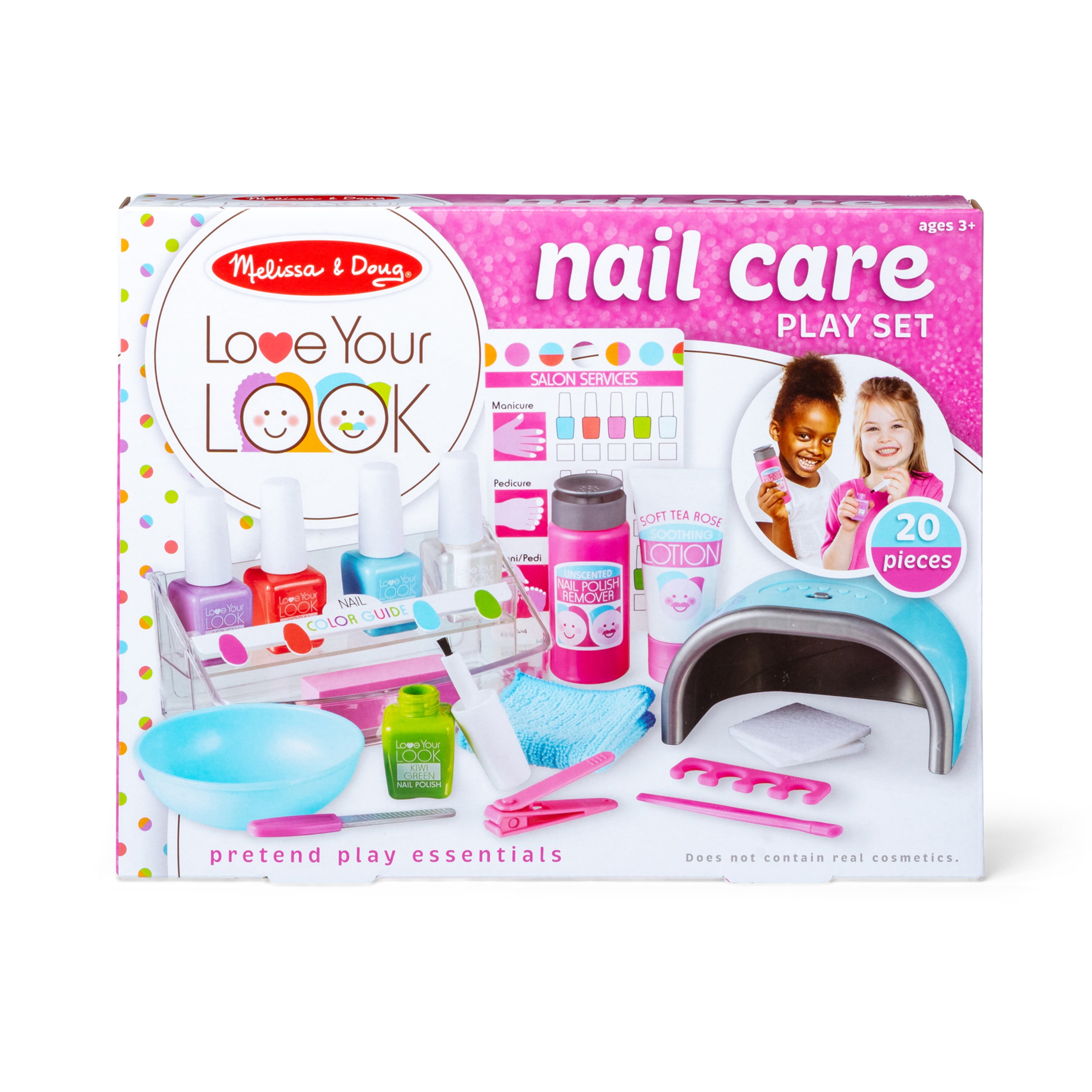 Melissa & Doug Love Your Look Pretend Nail Care Play Set – 22 Pieces for Mess-Free Play Mani-Pedis (DOES NOT CONTAIN REAL COSMETICS)