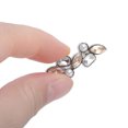 thumbnail image 3 of Unique Bargains 2 Pcs Shoelace Charms Faux Pearl Glass Diamonds Fashion Shoe Accessories Silver Tone Champagne, 3 of 5