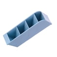 thumbnail image 2 of Inclined Pen Caddy, 4 Slot Plastic Desktop Insert Pen Holder Organizer Stationery Storage Box for Home School Storing Hand Erasers Rulers Scissors Pencils, 2 of 8
