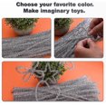 thumbnail image 3 of 400pcs 6mm x 12 Inch Silver Pipe Cleaners Chenille Stem, Pipe Cleaners Craft Supplies, for DIY, Creative Home Art Craft Decorations, 3 of 4