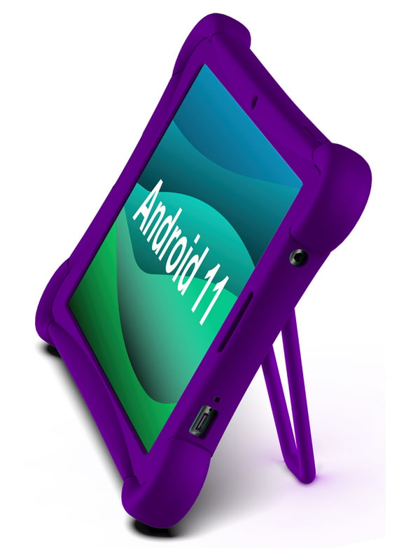 Visual Land Prestige Elite 10QH 10.1" HD IPS Android 11 Quad-Core Tablet, 64GB Storage, 2GB RAM, with Protective Case  Purple