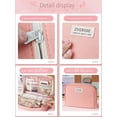 thumbnail image 3 of 1pc Beige Multi-layered High Capacity Pencil Case For Boys And Girls, Middle And High School Students, Multiple Functions Storage Bag For Primary Stud, 3 of 4