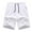 01 White, variant on Weiqiqre Running Shorts for Men Elastic Waist Casual Active Shorts Solid Drawstring Athletic Workout Shorts with Pockets