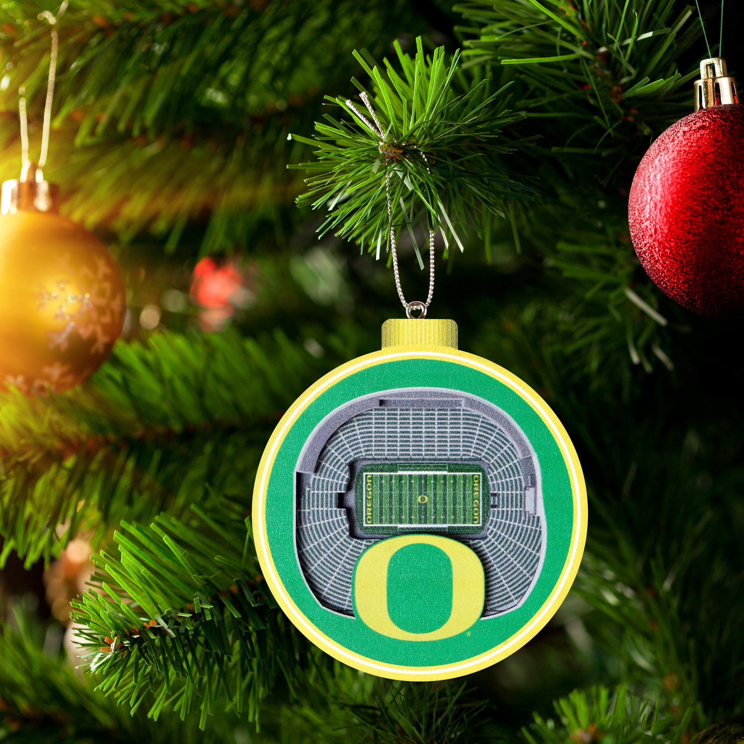 YouTheFan NCAA Oregon Ducks 3D StadiumView Ornament