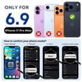 thumbnail image 4 of Funda cartera DREAMME para iPhone 17 Pro Max con RFID, color vino, 4 of 9