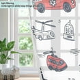 thumbnail image 4 of Yayeee Window Curtains Set of 2 for Living Room Light Filtering 63"x52", Car Fly Pattern, 4 of 7