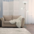 thumbnail image 5 of Elegant Designs 3 Light Floor Lamp with Scalloped Glass Shades, 5 of 8