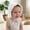 White, variant on Baby Ruffle Brim Bonnet with Tie Straps, Airy cotton gauze, Secure fit for outdoor walks, beach trips and daily outings, 0-3 Years White