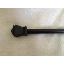 Kenney MFG KN366/5 Amel Cafe Curtain Rod, 28"-48", Black