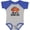 Baseball Heather and Royal, variant on Inktastic Ocean City Maryland Cute Crab Boys or Girls Baby Bodysuit