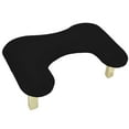 thumbnail image 2 of Bothyi PU Leather U Shape Arm Rest Portable Nail Arm Rest Stand for Home DIY Salons Black, 2 of 8