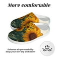 thumbnail image 6 of Haiem Sunlit Sunflower Field Print Women's Fuzzy Memory Foam House Slipper Cozy Home Footwear Non-slip Winter Slippers-40/41, 6 of 7