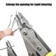 thumbnail image 4 of Heat Treated Carbon Steel Switchable Jaw Pliers Wire Stripping Function For 0.5-6mm² Cables Mechanics Maintenance Work, 4 of 4