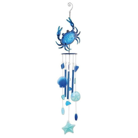 Sunset Vista Designs 072957 - 38" Blue Crab Chime Wind Chime