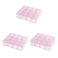 thumbnail image 2 of Ruiboury Building Blocks Candy Box Wedding Baby Gift Party Shower Favor Clear and Pink 3Set, 2 of 6