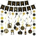 thumbnail image 5 of 10 piezas de remolinos colgantes de feliz año nuevo - para el techo de la oficina en casa, el diseño de patrón de año nuevo orable no pasará de moda, 5 of 5