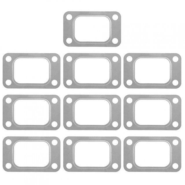 10pcs T3 T34 T35 T38 GT35 GT35R Turbo Inlet Manifold Flange Stainless Steel Gasket