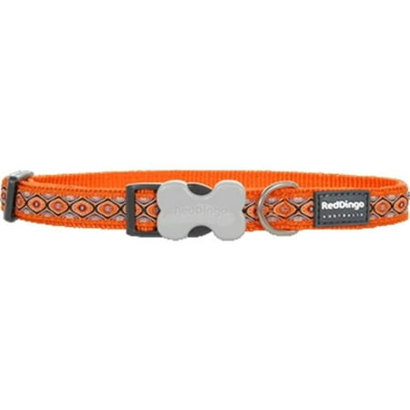 Red Dingo DC-SE-OR-SM Dog Collar Design Snake Eyes Orange,
