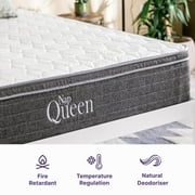 NapQueen Victoria 12 Twin-XL, Gel Infused Memory Foam and Pocket Spring Hybrid Mattress in a Box, Adult