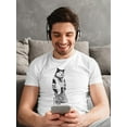 thumbnail image 2 of Hipster Dog On The Wall Tee Men's -Image by Shutterstock, 2 of 4