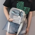 thumbnail image 4 of Mini bolso de hombro transparente de gelatina de PVC para mujer, bolso de mensajero con cremallera para niña Likrtyny  multifunción de oficina, 4 of 6